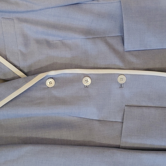 Brooks Bros Professional 2-pc Light Bl Box Pleats Skirt w Jacket Suit Sz 6 NWOT - Picture 5 of 16